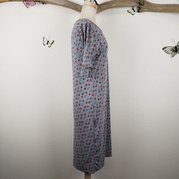 Lularoe Julia gray multi colored triangles - Picture 4 of 6